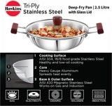 HAWKINS 2.5L TRI-PLY STAINLESS STEEL DEEP FRY PAN WITH LID (SSD25G)