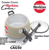 HAWKINS PRESSURE COOKER 5L CERAMIC COATED APPLE GREEN (CAG50)