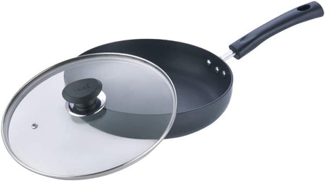 VINOD HARD ANODISED DEEP FRYPAN WITH LID 24CM (HADFP-24)