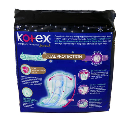 KOTEX SUPER OVERNIGHT HERBAL