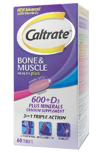CALTRATE 600+D3 500 IU BONE & MUSCLE 60'S (3IN1)