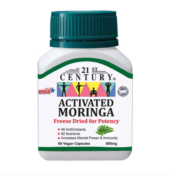 21St CENTURY ACTIVATED  MORINGA 800MG 60VEG CAP
