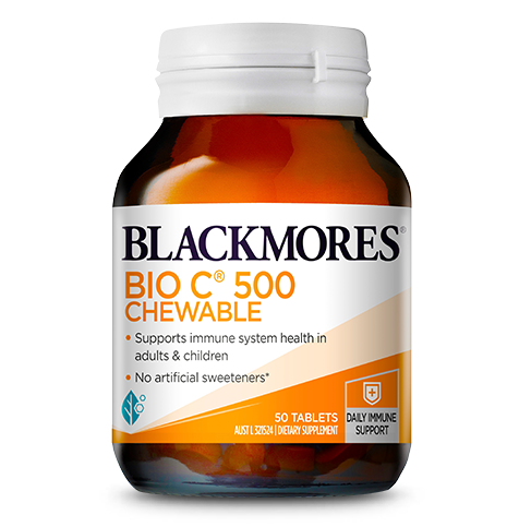 BLACKMORES BIO C CHEWABLE 500 - CRUISE (50 TABLETS)