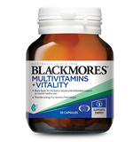 BLACKMORES MULTIVITAMINS+VITALITY (30 CAPSULES)