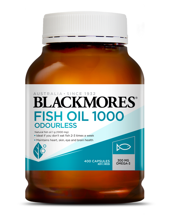 BLACKMORE ODOURLESS FISH OIL (400 CAPSULES)