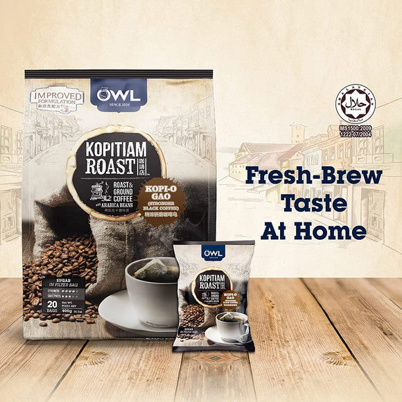 OWL KOPITIAM ROAST GROUND KOPI O GAO 20s X 20 GM