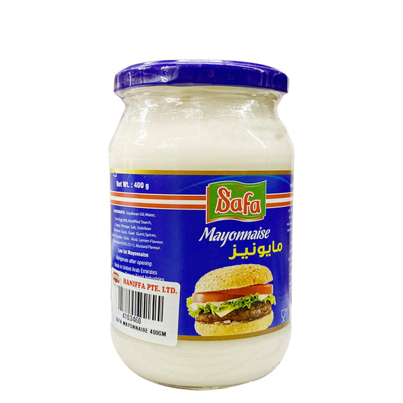 SAFA MAYONNAISE GLASS JAR 400 GM