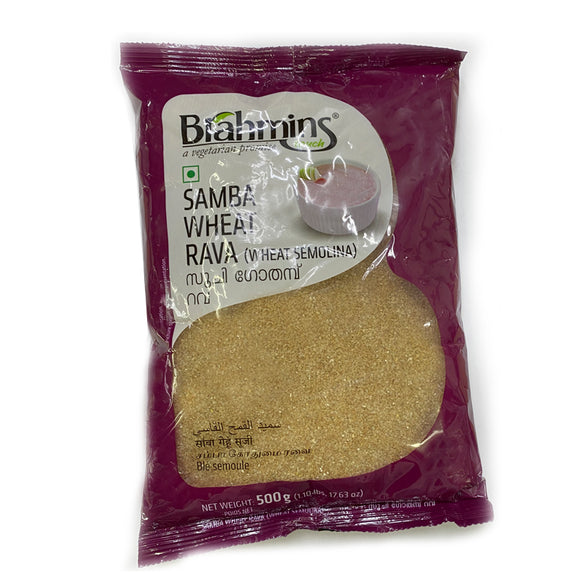 BRAHMINS SAMBA WHEAT RAVA 500GM