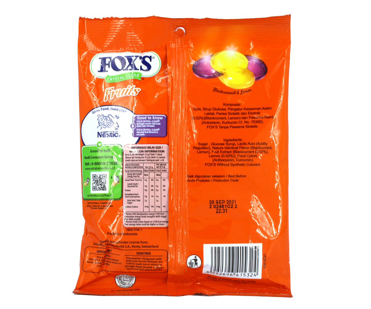 FOX'S CRYSTAL CANDY ASSORT 125 GM