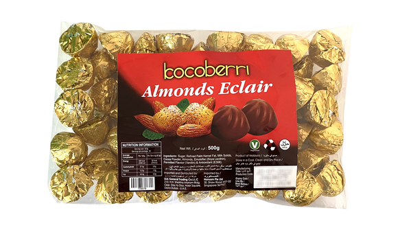 KOCOBERRI ECLAIRS 500GM - ALMOND
