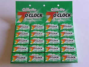 GILLETTE 7'O CLOCK BLADE 5 X 5 ,UAE (25 PCS)