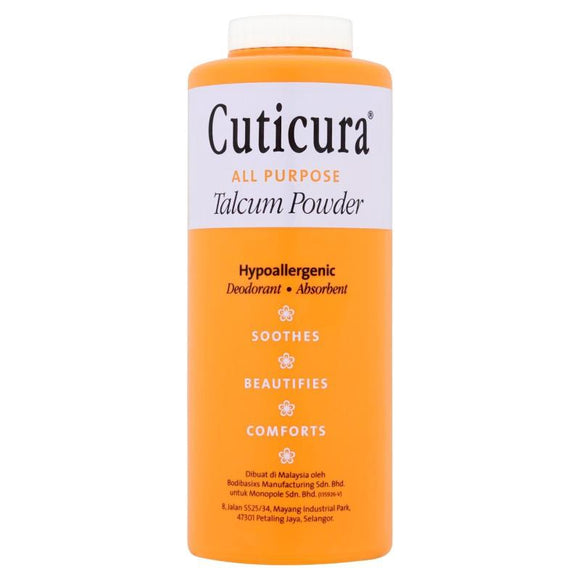 CUTICURA TALC 250 GM