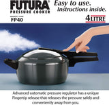 HAWKINS PRESSURE COOKER HARD ANODISED FUTURA 4L (FP40)