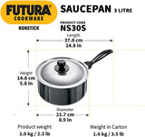 HAWKINS-FUTURA NS30S NONSTICK SAUCEPAN 3LTR