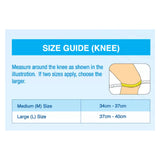VANTELIN COOL FIT KNEE SUPPORT BLUE SIZE-L